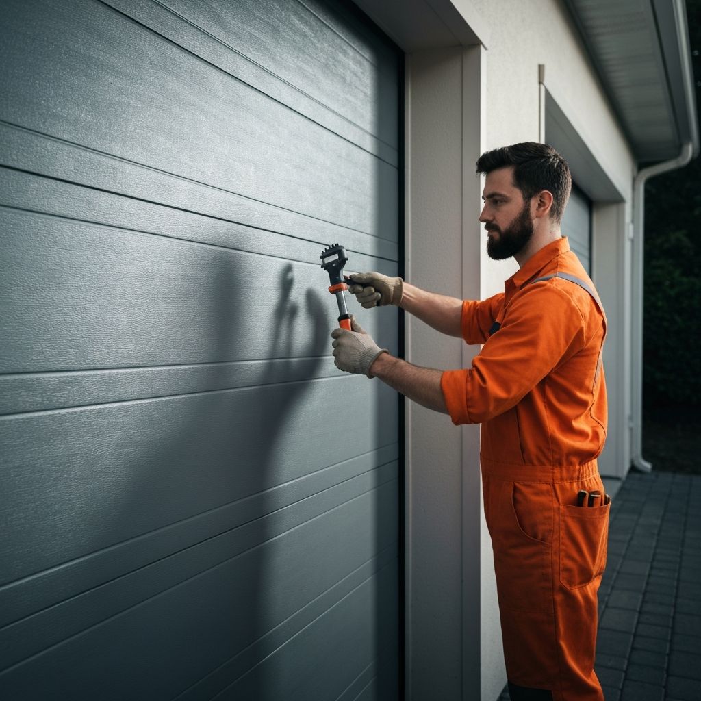 Garage door repair technician